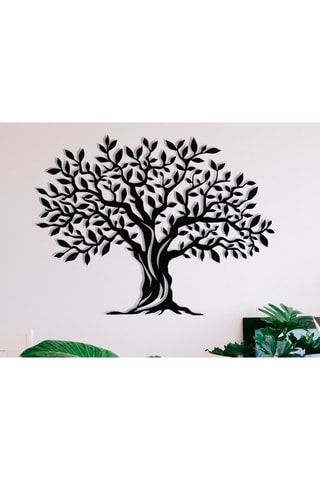 Wanddecoratie -  69 x 52 x 0,12 cm - Zwart