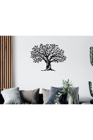 Wanddecoratie -  69 x 52 x 0,12 cm - Zwart