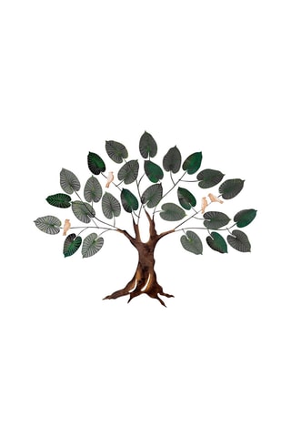 Wanddecoratie Bruin en Groen