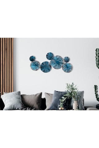 Wanddecoratie Astrid 79 x 35 cm - Blauw