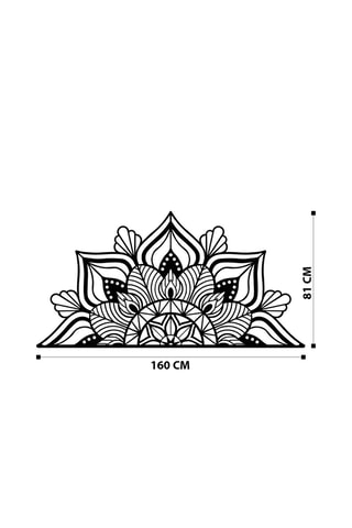 Wanddecoratie Berceste - 160 x 81 cm - Zwart