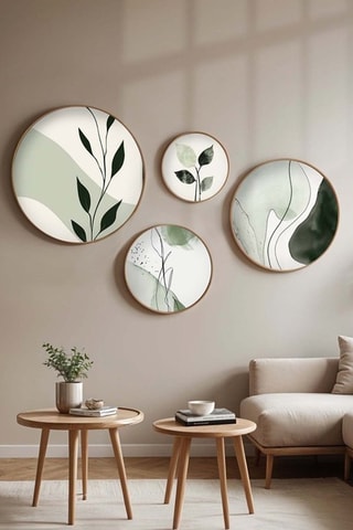 4-delige Wanddecoratie
