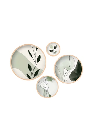 4-delige Wanddecoratie