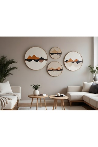 4-delige Wanddecoratie