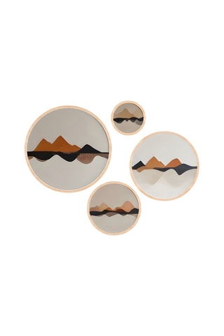 4-delige Wanddecoratie