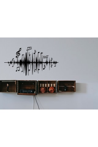 Wanddecoratie Lal - 69 x 37 cm - Zwart