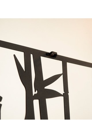Wanddecoratie Bamboo - Zwart