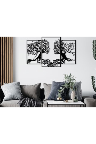 Wanddecoratie Love Tree - Zwart
