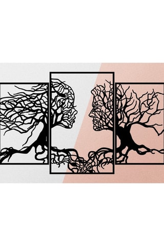 Wanddecoratie Love Tree - Zwart