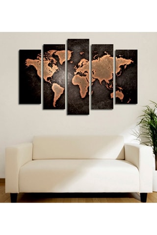 5-delige Wanddecoratie op Canvas Wenceslas - 92 x 56 cm