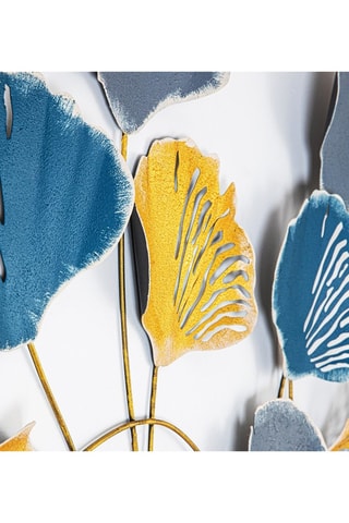 Wanddecoratie Vuzuh Blauw en Geel