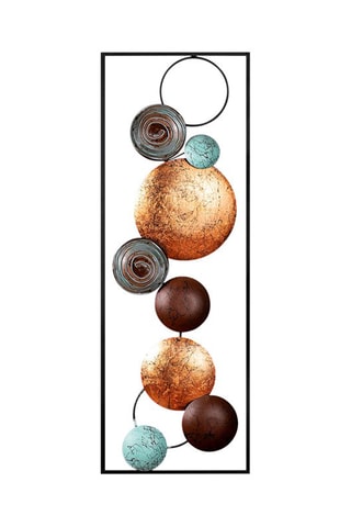 Wanddecoratie Textured 
Goudkleurig en Blauw
