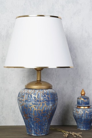 Tafellamp YL203 Blauw en Wit