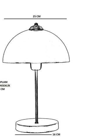Tafellamp  Goudkleurig