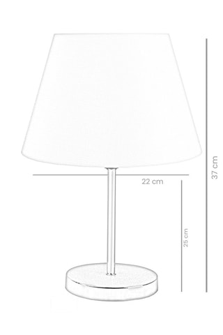2 Tafellampen Ayd - Beige en Goudkleurig