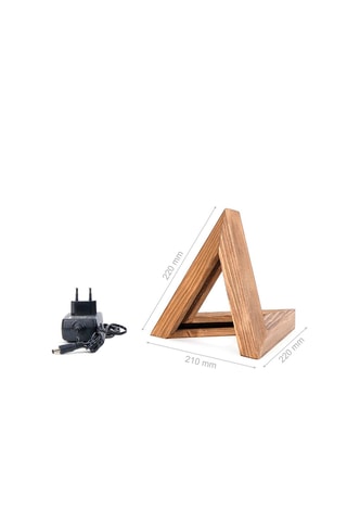 Rubberhouten Tafellamp KN02 - Naturel - 12 V