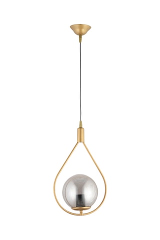 Hanglamp - Goudkleurig en Grijs - 40 W