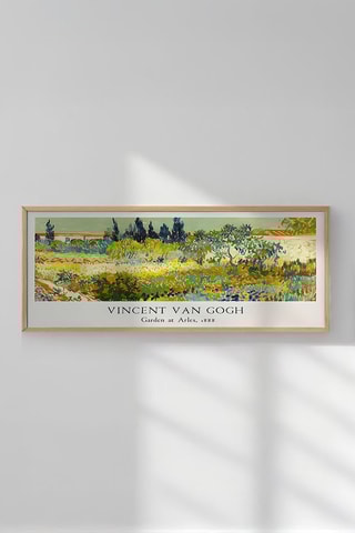 Wanddecoratie Garden at Arles - Vincent Van Gogh - 33 x 70 cm