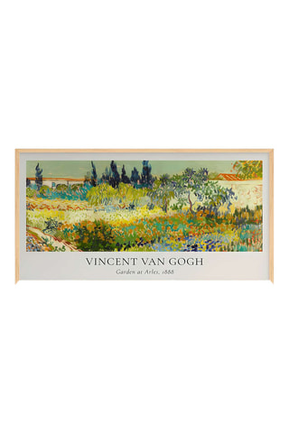 Wanddecoratie Garden at Arles - Vincent Van Gogh - 33 x 70 cm