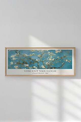 Wanddecoratie Amandelbloesem - Vincent Van Gogh - 50 x 120 cm