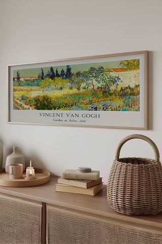 Wanddecoratie Garden at Arles - Vincent Van Gogh - 50 x 120 cm