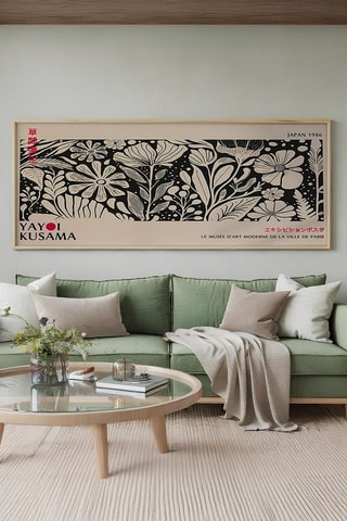 Wanddecoratie Yayoi Kusama - 50 x 120 cm