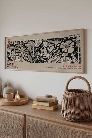 Wanddecoratie Yayoi Kusama - 50 x 120 cm