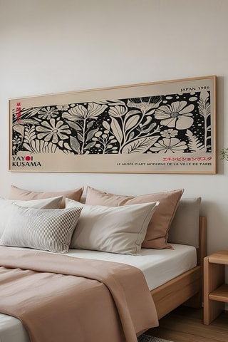 Wanddecoratie Yayoi Kusama - 50 x 120 cm