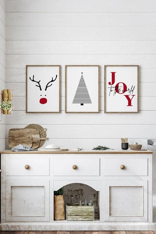 3-delige Wanddecoratie - 33 x 48 cm