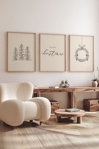 3-delige Wanddecoratie - 33 x 48 cm