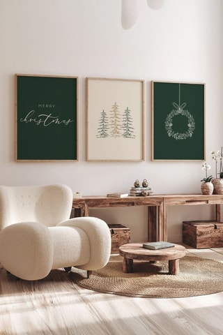 3-delige Wanddecoratie - 33 x 48 cm