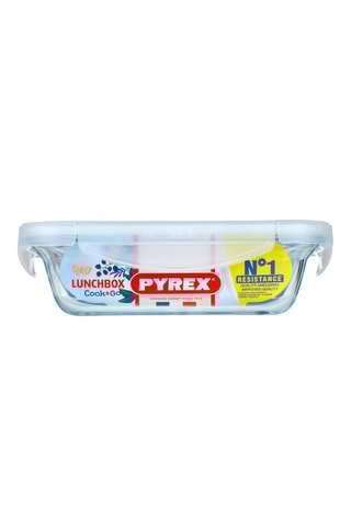 Lancheira retangular em vidro borossilicato Pyrex® com tampa Cook & Go - 0,8 l