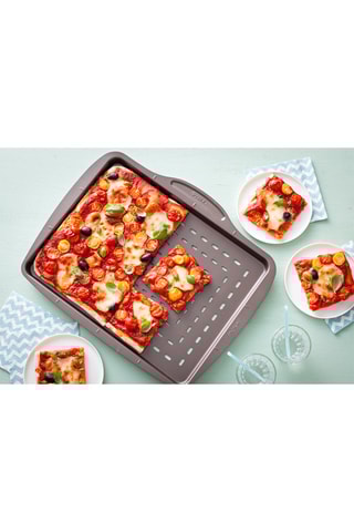 Tabuleiro para pizza retangular Asimetria 37 x 29 cm