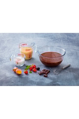 3 jarros medidores em vidro borossilicato Pyrex® - 250/500/1000 ml