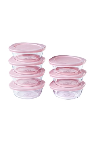 7 travessas em vidro borossilicato com tampa My first Pyrex® - 35 cl