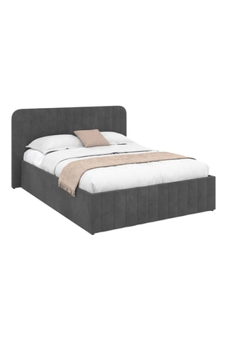 Cama com arrumação Valentina - Cinzento