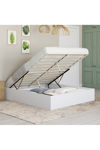 Cama com arrumação e sommier Malta - Área de deitar 140 x 190 cm