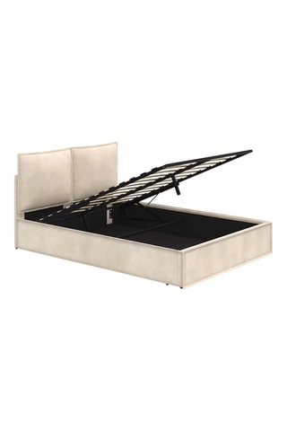 Cama com arrumação com sommier Lilou - Área de deitar 140 x 190 cm
