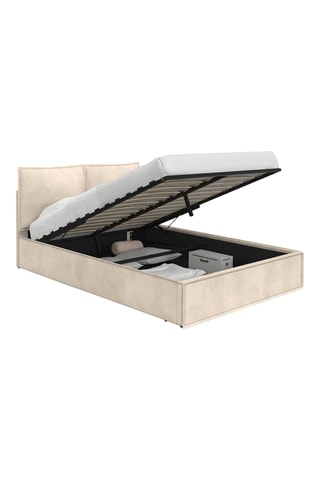 Cama com arrumação com sommier Lilou - Área de deitar 140 x 190 cm