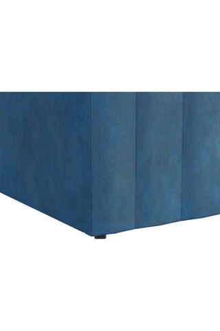 Cama com arrumação debaixo do estrado Valetnina - Azul-pato