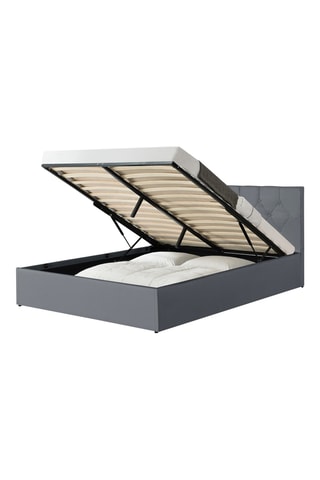 Cama com arrumação e estrado Hannah Cinzento