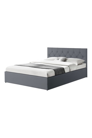 Cama com arrumação e estrado Hannah Cinzento