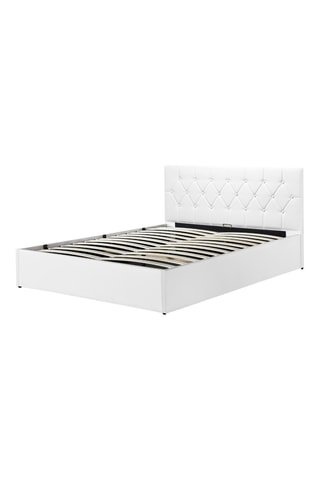 Cama com arrumação e estrado Hannah Branco