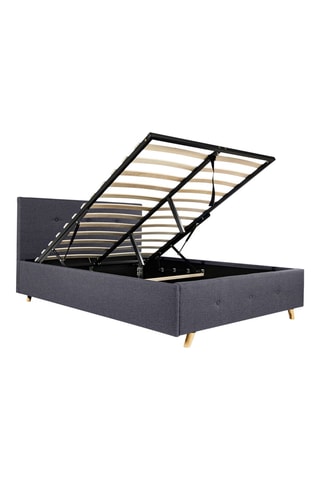Cama com arrumação e sommier Luléa - Antracite