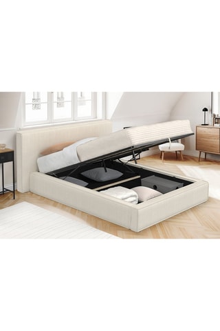 Cama com arrumação e sommier Joyce - Área de deitar 140 x 190 cm