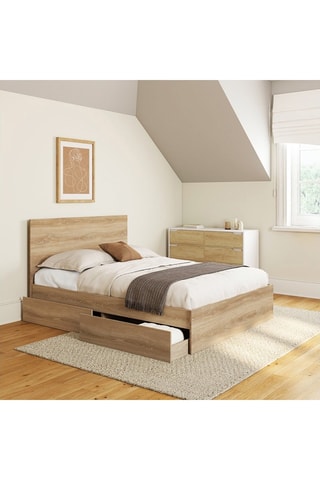 Cama com sommier Oklahoma - Área de deitar 140 x 190 cm