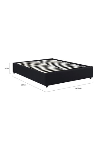 Cama com arrumação com sommier Otto - Área de deitar 140 x 190 cm