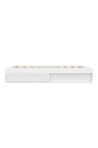 Estrutura de cama Orem com estrato e arrumação integrada - 140 x 190 cm