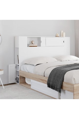 Cabeceira de cama sobre pés Orem - Branco