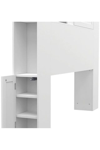 Cabeceira de cama sobre pés Orem - Branco